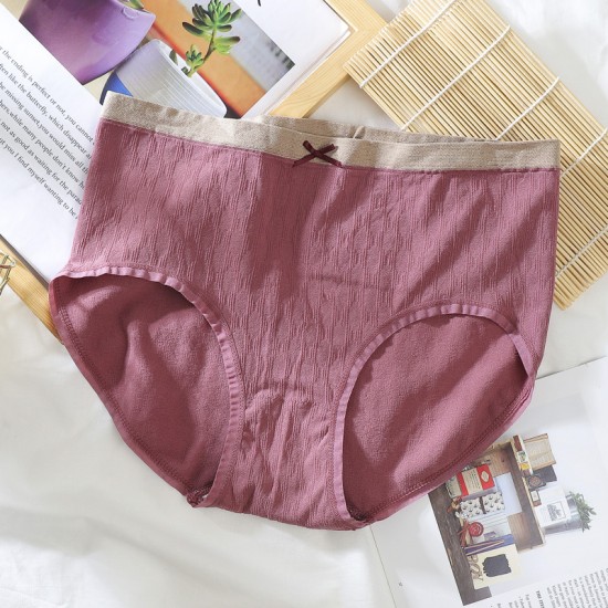 New Color Contrast Womens Triangle Underwear Traceless - Brown 