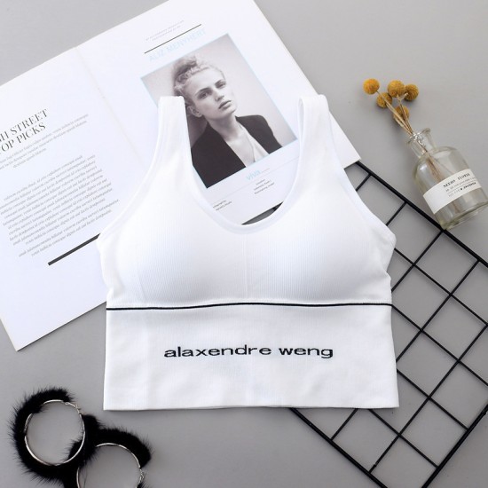 Sports Fitness Seamless Women Padded Bra - White Sports Fitness Seamless Women Padded Bra - White