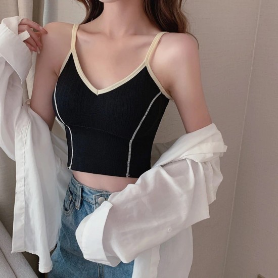 Women Fashion Tube Top Bra Cotton - Black Women Fashion Tube Top Bra Cotton - Black