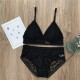 Classy Lace Underwear Suit V-Neck Hollow Out - Black Classy Lace Underwear Suit V-Neck Hollow Out - Black