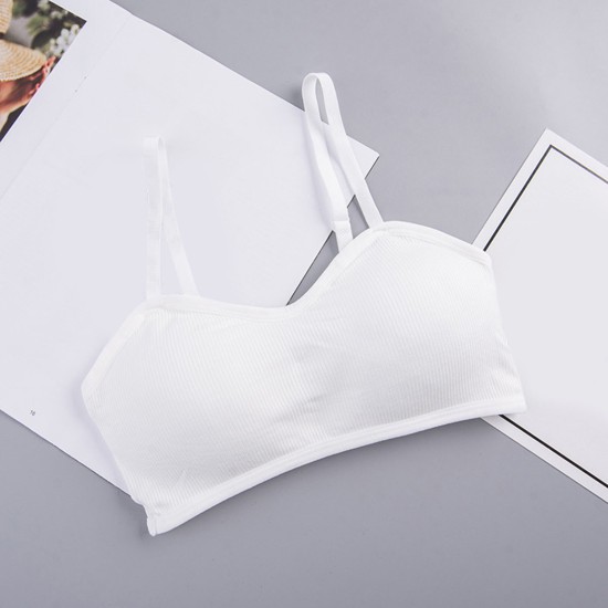 Woman Seamless Bras Vest Thread Beautiful Back - White