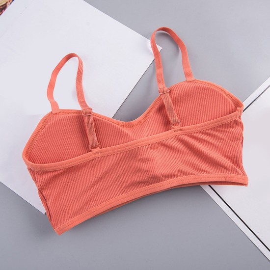Woman Seamless Bras Vest Thread Beautiful Back - Peach