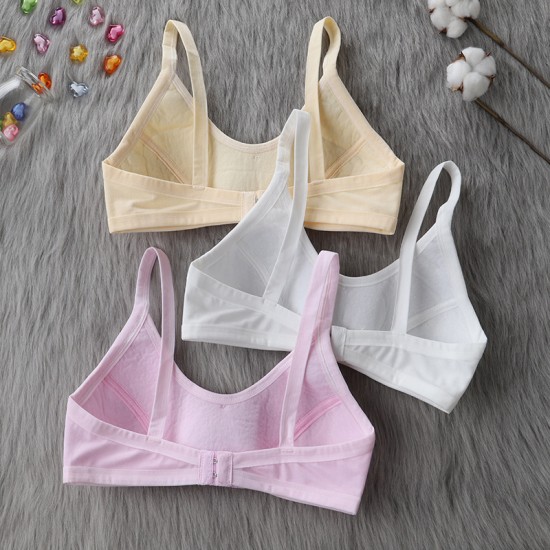 Girls Soft Bra for Teenagers Wire Free - White Girls Soft Bra for Teenagers Wire Free - White