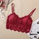Women Push Up Wireless Lace Bra Top - Red Women Push Up Wireless Lace Bra Top - Red