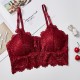 Women Push Up Wireless Lace Bra Top - Red Women Push Up Wireless Lace Bra Top - Red