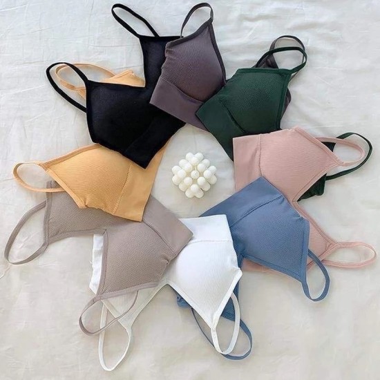 Sports Bra For Women Soft Padded - White Sports Bra For Women Soft Padded - White