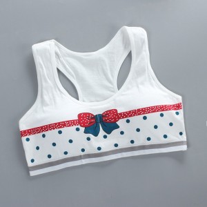 Puberty Girls Underwear Cotton Training Bra - White Puberty Girls Underwear Cotton Training Bra - White