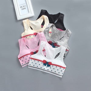 Puberty Girls Underwear Cotton Training Bra - Black Puberty Girls Underwear Cotton Training Bra - Black