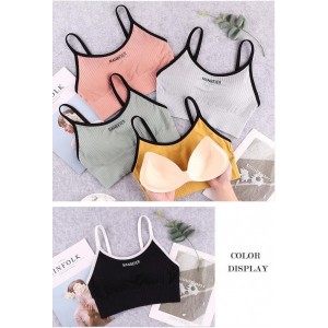 OLOEY Bra For Women Gym Crop Top - White