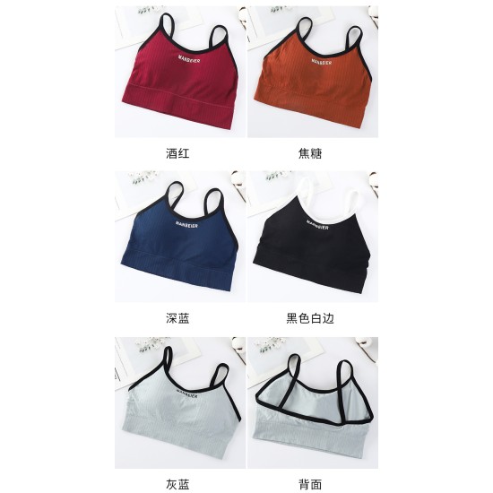 OLOEY Bra For Women Gym Crop Top - White