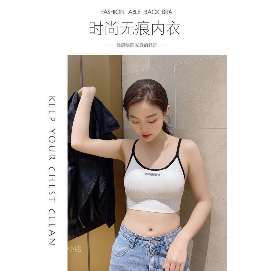 OLOEY Bra For Women Gym Crop Top - White