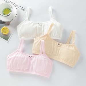 Girl Student Small Sling Pure Cotton Youth - White Girl Student Small Sling Pure Cotton Youth - White