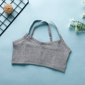 Breathable Cotton Camisole Vests Women Bra - Gray Breathable Cotton Camisole Vests Women Bra - Gray