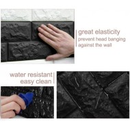 3D Wall Wallpaper Self-Adhesive 70 x 78 CM - Gray