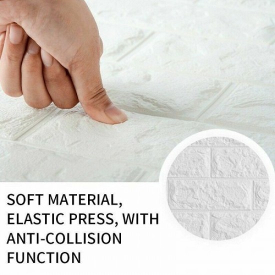 3D Wall Wallpaper Self-Adhesive 70 x 78 CM - Gray