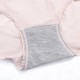 4 Pcs Cotton Underwear Antibacterial Mid Waist Panties - Multicolor