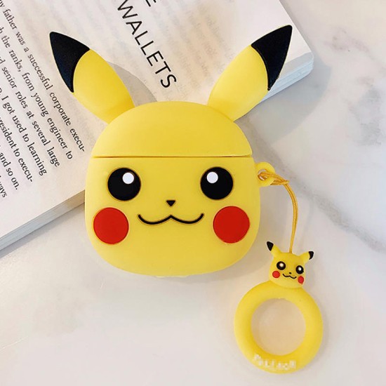 Cartoon 3D Earphone Case For Airpods 1 2 Silicone Cover Pikachu