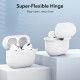 Silicone Cover Case For Apple Airpods Pro With Keychain - White