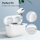 Silicone Cover Case For Apple Airpods Pro With Keychain - White