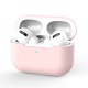 Silicone Cover Case For Apple Airpods Pro With Keychain - Pink