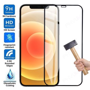 Iphone Glass Protector For X-XR-XS 11-12-13-14 Pro-Max-Mini All Size - Transparent