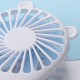 Portable Mini Fan USB Rechargeable Desktop Fans 3 Mode - White