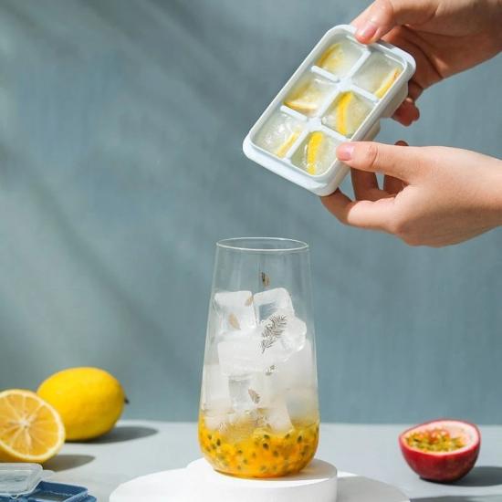 Kitchen Plastic Ice Cube Molds Tray Home Bar Party Light Green