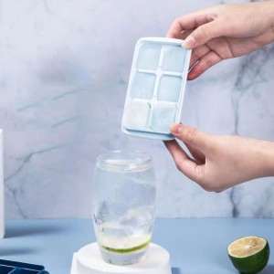 Kitchen Plastic Ice Cube Molds Tray Home Bar Party Light Green