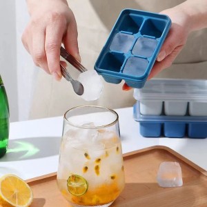 Kitchen Plastic Ice Cube Molds Tray Home Bar Party Dark blue