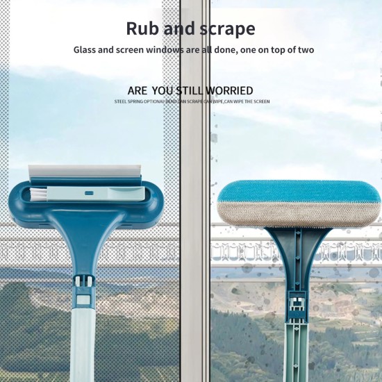 Window Screen Cleaner 2 In 1 Multifunction Glass Cleaning - Dark Blue Window Screen Cleaner 2 In 1 Multifunction Glass Cleaning - Dark Blue