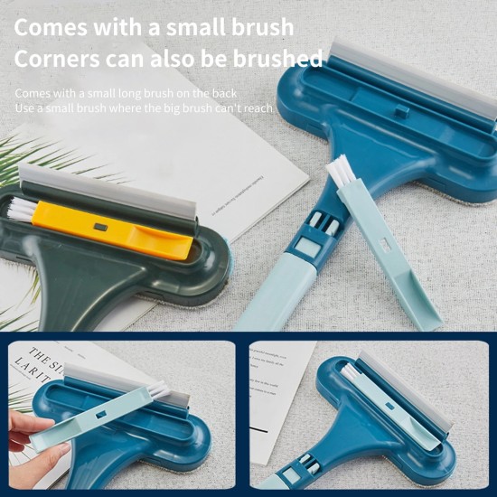Window Screen Cleaner 2 In 1 Multifunction Glass Cleaning - Dark Blue Window Screen Cleaner 2 In 1 Multifunction Glass Cleaning - Dark Blue