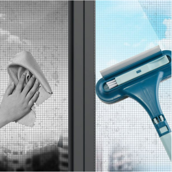 Window Screen Cleaner 2 In 1 Multifunction Glass Cleaning - Dark Blue Window Screen Cleaner 2 In 1 Multifunction Glass Cleaning - Dark Blue