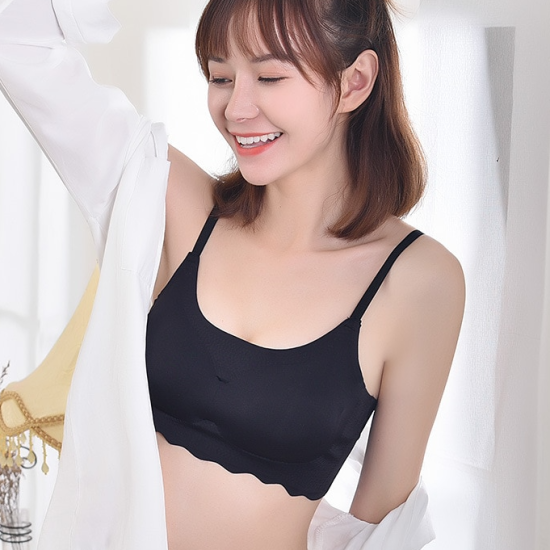 Seamless Push Up Bra Soft Padded Bra For Women - Black Seamless Push Up Bra Soft Padded Bra For Women - Black