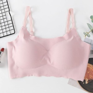 Seamless Push Up Bra Soft Padded Bra For Women - Pink