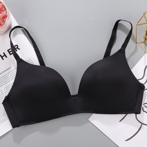 european style Seamless Soft women Bra - black