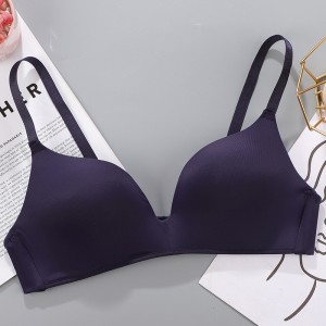 European Style Seamless Soft Women Bra - Dark Blue