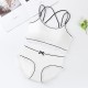 Soft Cotton Seamless Underwear Padded Bra - White Soft Cotton Seamless Underwear Padded Bra - White