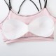 Soft Cotton Seamless Underwear Padded Bra - Pink Soft Cotton Seamless Underwear Padded Bra - Pink