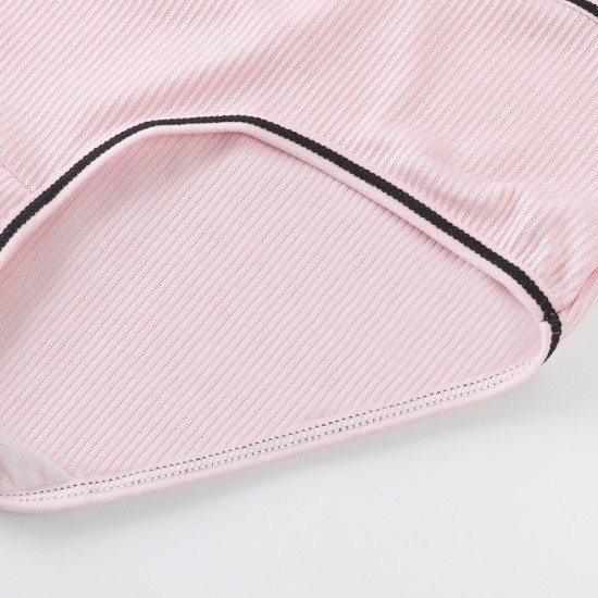 Soft Cotton Seamless Underwear Padded Bra - Pink Soft Cotton Seamless Underwear Padded Bra - Pink