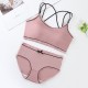 Soft Cotton Seamless Underwear Padded Bra - Pink Soft Cotton Seamless Underwear Padded Bra - Pink