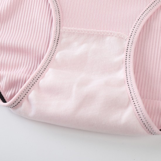 Soft Cotton Seamless Underwear Padded Bra - Pink Soft Cotton Seamless Underwear Padded Bra - Pink