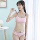 Soft Cotton Seamless Underwear Padded Bra - Pink Soft Cotton Seamless Underwear Padded Bra - Pink