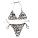 Leopard Print Swimsuit Three Point Suspender Bikini Women Leopard Print Swimsuit Three Point Suspender Bikini Women