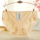 Mid-Waist Panties Stylish Soft Lace Underwear Women - Skin
