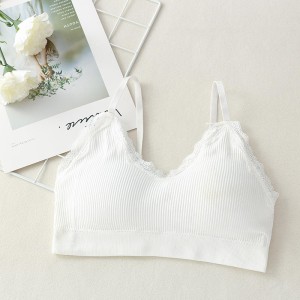 Korean Style Lace Beauty Chest Padded Bra - White
