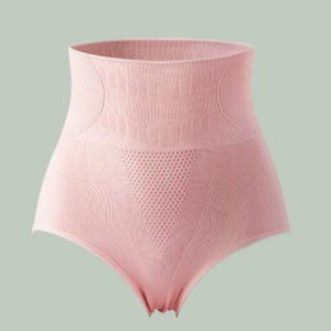 Women Body Shaper Slimming Cotton Soft Panties Underwear - Pink