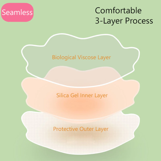 Reusable Thin Silicone Invisible Bra Nipple Cover - Skin Reusable Thin Silicone Invisible Bra Nipple Cover - Skin