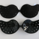 Self Adhesive Breathable  Strapless Silicone Bra - Black