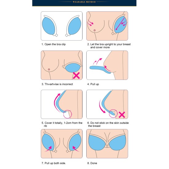 Self Adhesive Breathable Strapless Silicone Bra - Skin Self Adhesive Breathable Strapless Silicone Bra - Skin