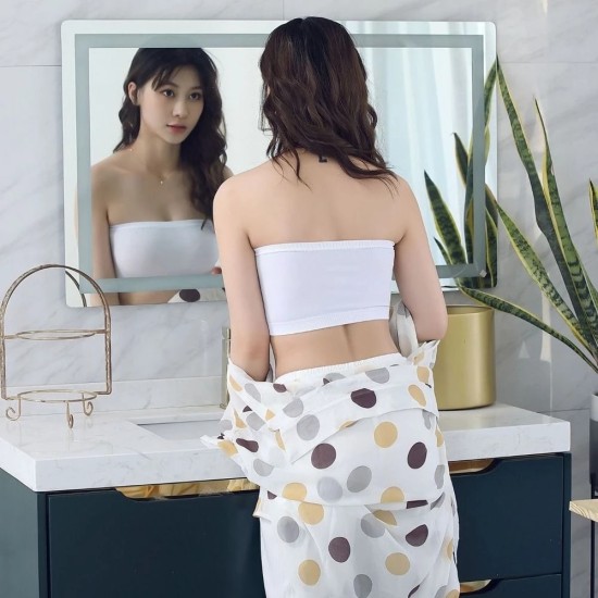 Top Solid Breathable Strapless Bra For Women - Skin Top Solid Breathable Strapless Bra For Women - Skin